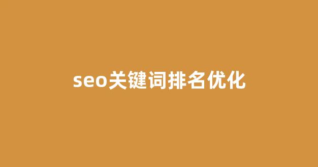 seo优化排名工具